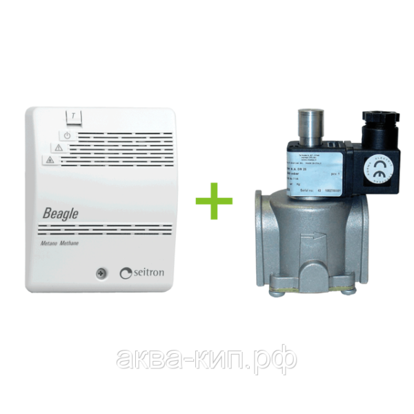 Комплект контроля загазованности на сжиженный газ RGDGP5MP1 Beagle с электромагнитным клапаном NC20